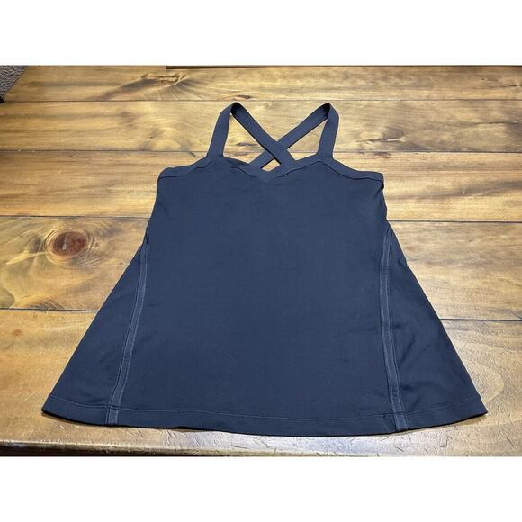 Lululemon Run Mile a Minute Blue Black Tank Size 8 - Picture 1 of 10